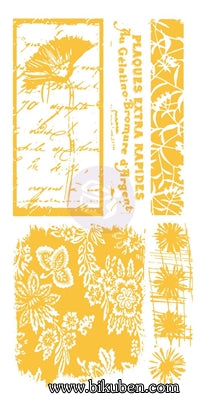 Prima - Adhesive Rub-Ons - Flower Backgrounds