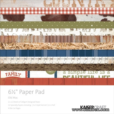 KaiserCraft - Old Mac - 6,5x6,5" Paper Pad