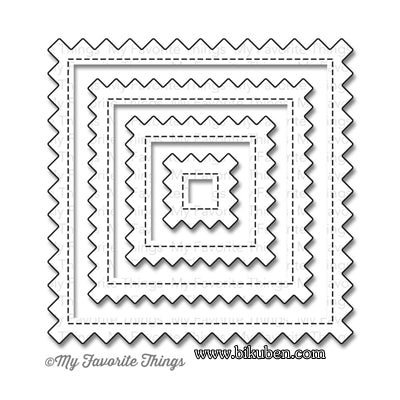 Die-namics - Stitched Pinking Edge Square Die