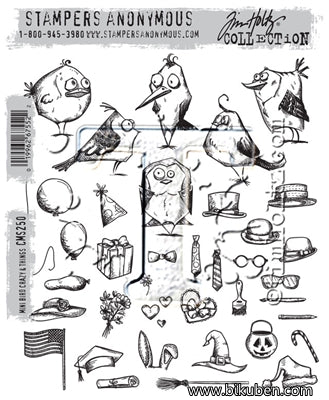 Tim Holtz Collection - Mini Bird Crazy & Things - Stamps