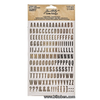 Tim Holtz Ideaology - Remnant Rubons - Gilded Alphas