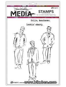 Ranger - Dina Wakley - Media Stamps - Scribbly Fellas
