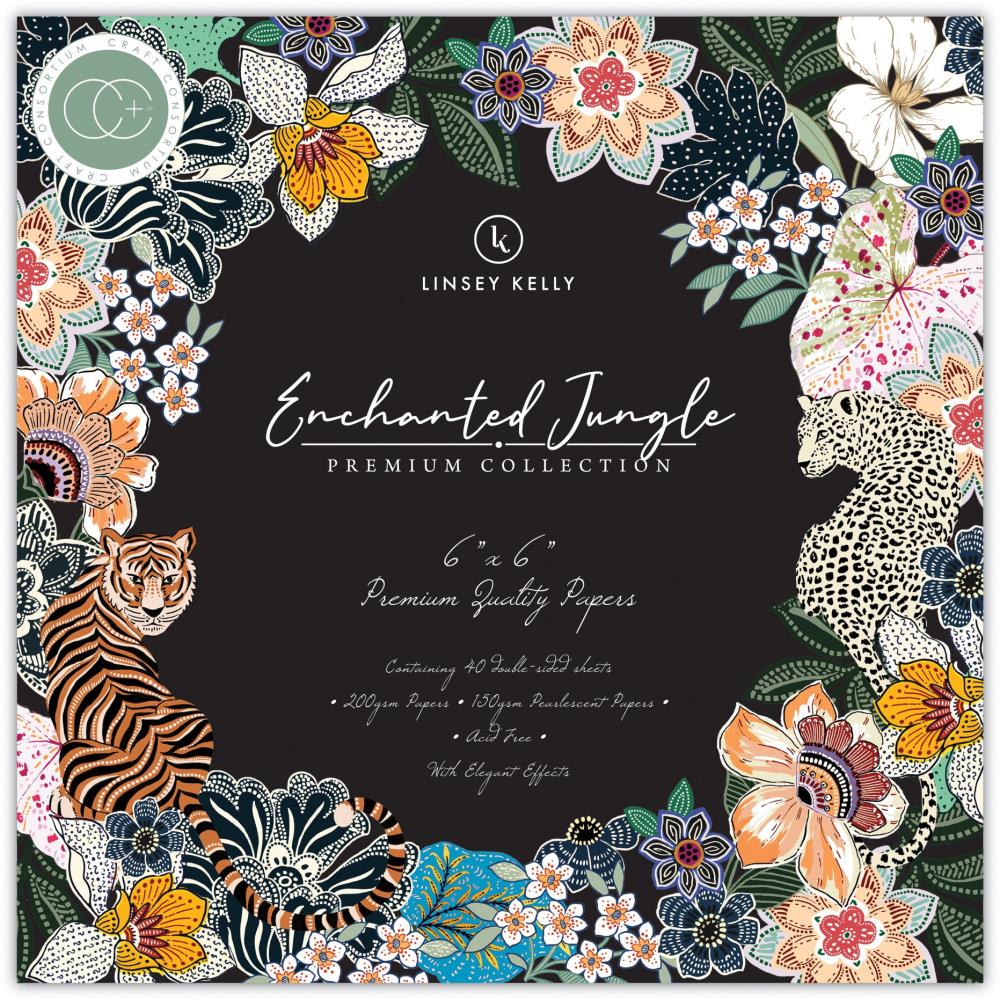 Craft Consortium - Enchanted Jungle - Paper Pad - 6 x 6"
