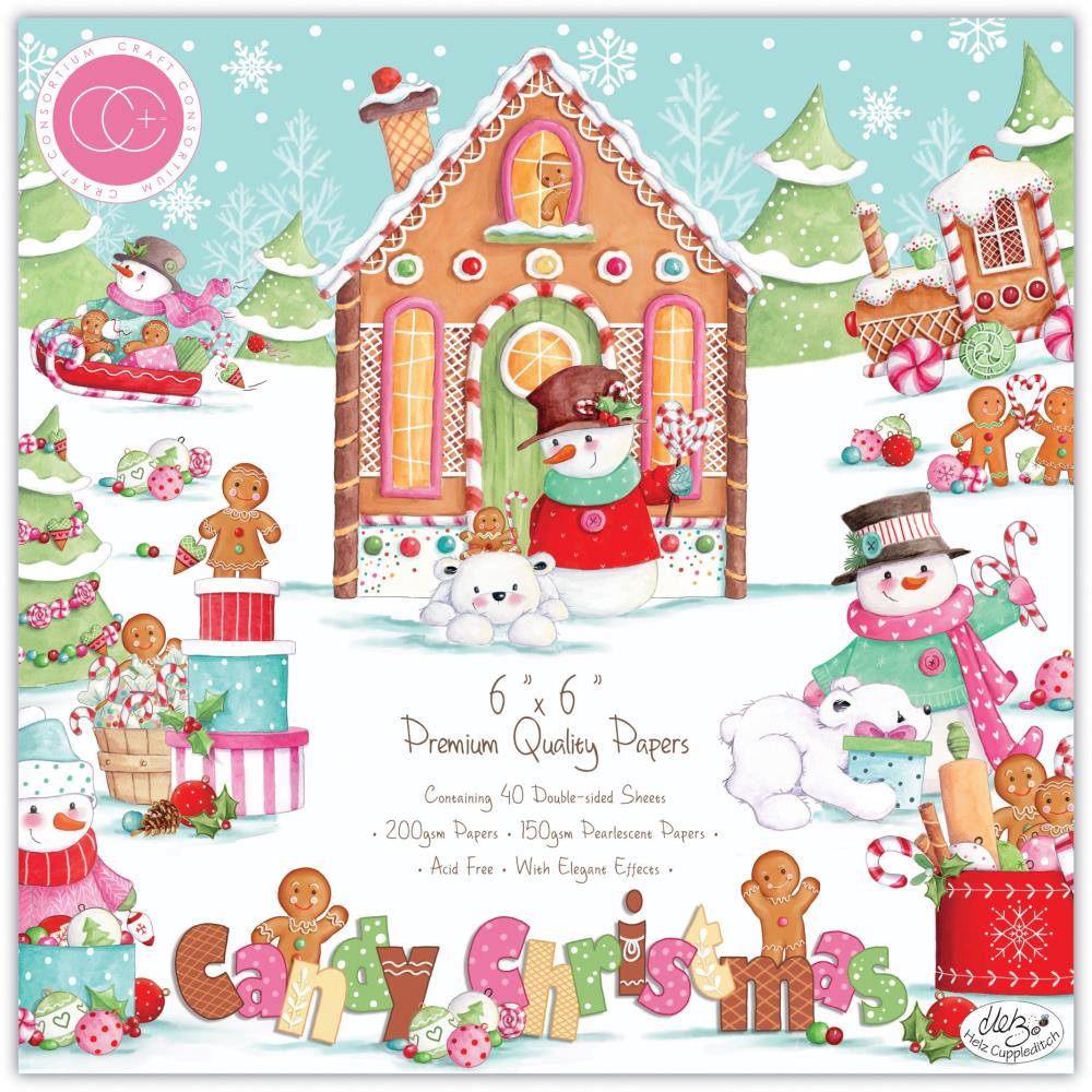 Craft Consortium - Candy Christmas - Paper Pad 6 x 6"