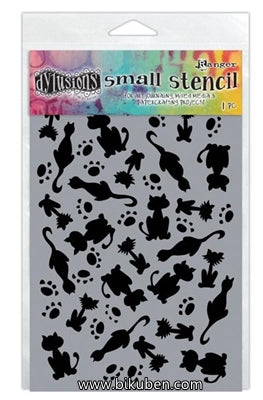 Dylusions - Small Stencil - It's Raining Cats