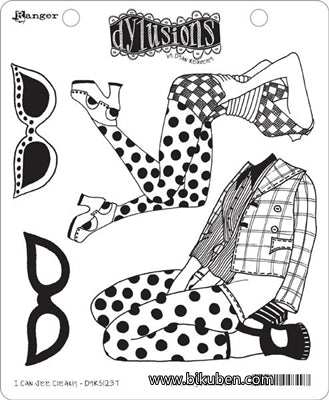 Dylusions - Stamps - I Can See Clearly