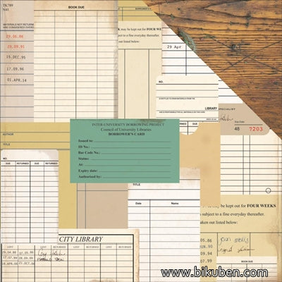 KaiserCraft - Story Book - Library Card 12x12"