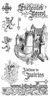 Graphic45 - Enchanted Forest - Cling Stamp 1