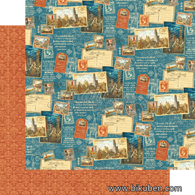 Graphic45 - Cityscapes - Passport to the World 12x12"