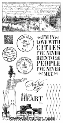 Graphic45 - Cityscapes - Cling Stamps 1