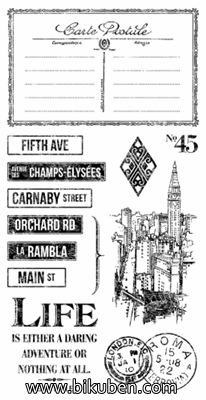 Graphic45 - Cityscapes - Cling Stamps 3