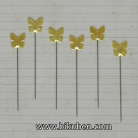 Maya Road - Vintage Butterfly Pins - Champagne Pearl