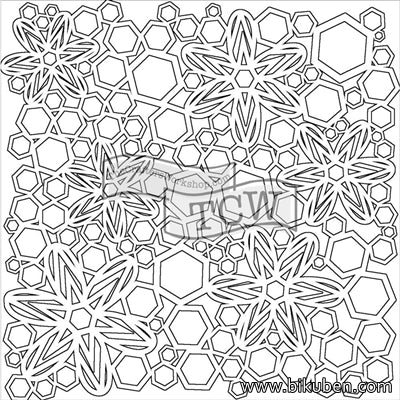 The Crafter's Workshop - Hex Flowers 6x6"