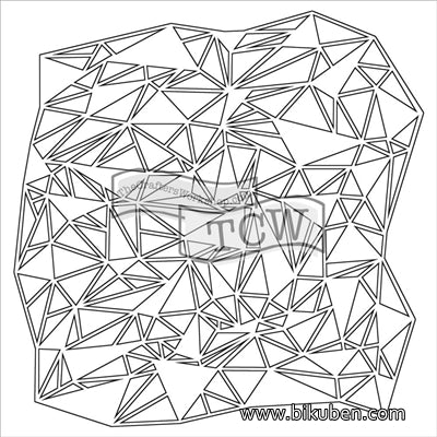 The Crafter's Workshop - Shattered Triangles 6x6"