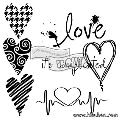The Crafter's Workshop - Complicated Hearts 6x6"