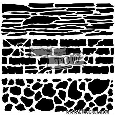 The Crafter's Workshop - Rock Wall 6x6"