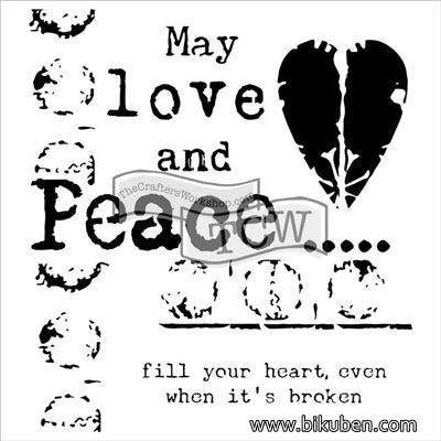 The Crafter's Workshop - Love and Peace 6x6"