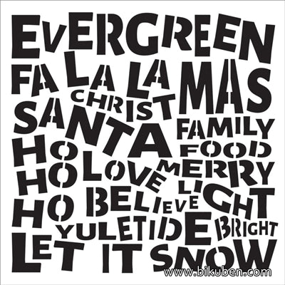 The Crafter's Workshop - Christmas Words  6x6"