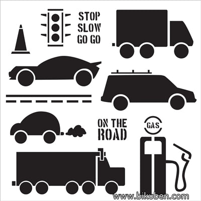 The Crafter's Workshop - On the Road  6x6"