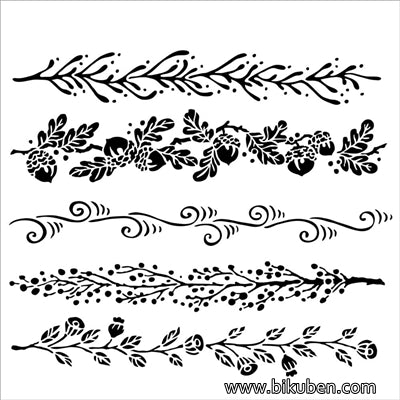 The Crafter's Workshop - Fanciful Borders  6x6"