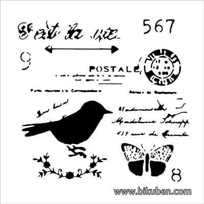 The Crafter's Workshop - Chickadee Post 6x6"