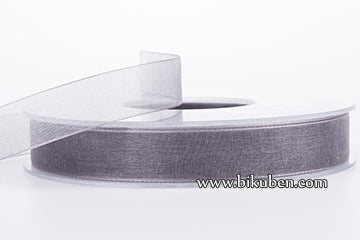 Bånd - Sheer - Beauty - Grå 1,5cm - METERSVIS