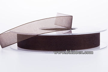 Bånd - Sheer - Beauty - Mørk Brun 1,5cm - METERSVIS