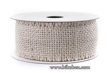 Bånd - Strie - Creme 4cm - metervis