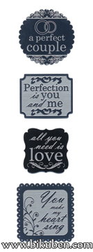 Momenta - Metal Stickers - Word Romance