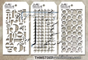 Tim Holtz - Mini Stencil Set #7