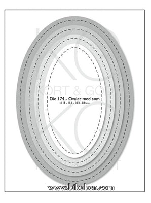 Kort & Godt - Dies - Ovaler med Søm