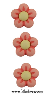 Buttons Galore - Pink Flowers Buttons