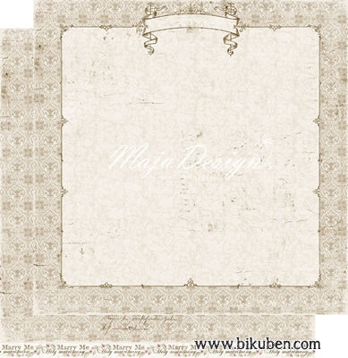 Maja Design - Vintage Romance - Marriage Proposal 12x12"