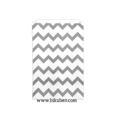 Momenta - Paper Bags - Silver Chevron