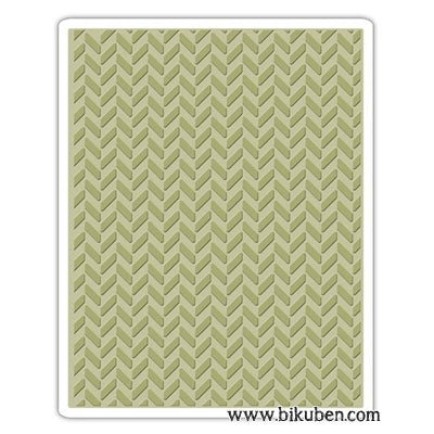 Sizzix - Tim Holtz Alterations - Herringbone - Embossing Folder