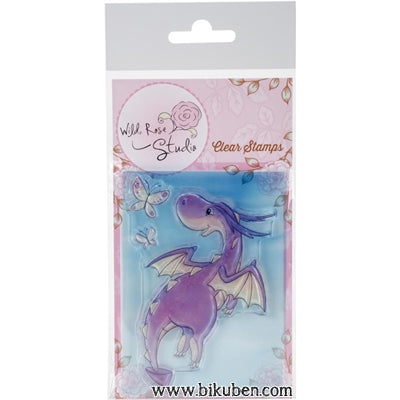 Wild Rose Studio - Clear Stamp - Dragon Flying