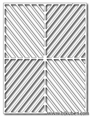 Frantic Stamper - Alternating Diagonal Card Panel - Dies