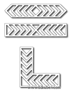 Frantic Stamper - Chevron Accents - Dies