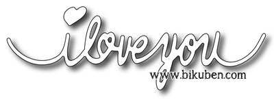 Frantic Stamper - Handwritten I Love You - Dies