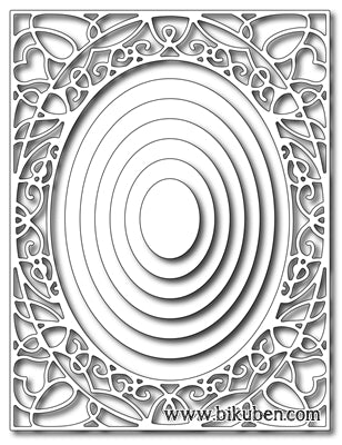 Frantic Stamper - Elementals #12 -Oval - Dies