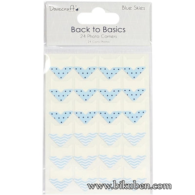 DoveCrafts - Back to Basics - Blue Skies - Photo Corners