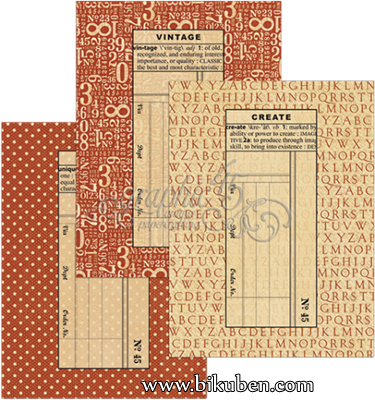 Graphic45 - Policy Envelopes - Regular Red