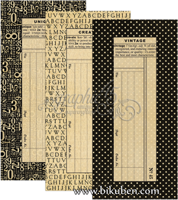 Graphic45 - Policy Envelopes - Large Black