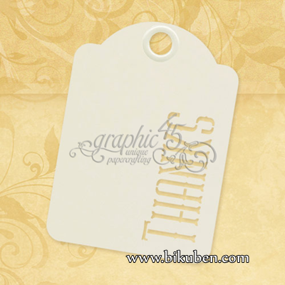 Graphic45 - ATC - Thanks Ivory