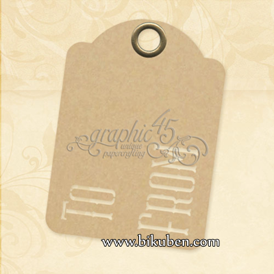 Graphic45 - ATC - To From - Kraft