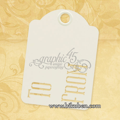 Graphic45 - ATC - To From - Ivory