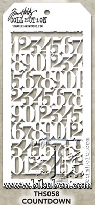 Tim Holtz - Stencil - Countdown