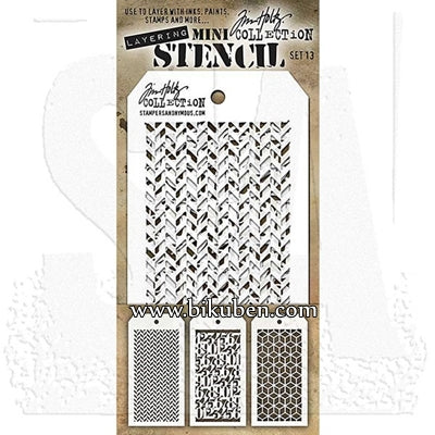 Tim Holtz - Mini Stencil Set #13