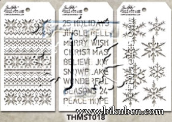 Tim Holtz - Mini Stencil Set #18