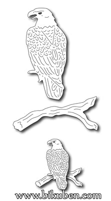 Frantic Stamper - Bald Eagle on Branch - Die set